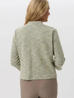 Frank Walder Blazer<Damen Blazer grün mehrfarbig uni