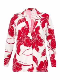 YOEK Blazer<Damen Blazer rot bedruckt