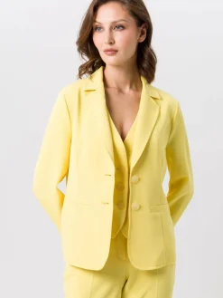 TUZZI Blazer<Damen Blazer gelb uni