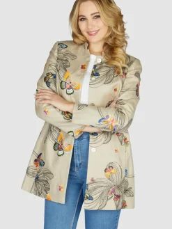 White Label Blazer<Damen Blazer beige uni