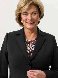 Frank Walder Blazer<Damen Blazer schwarz uni