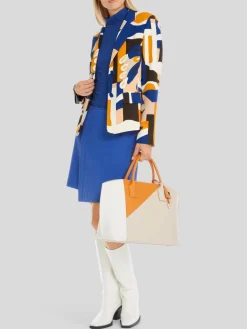 Marc Cain Blazer<Damen Blazer royal gemustert