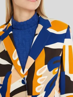 Marc Cain Blazer<Damen Blazer royal gemustert