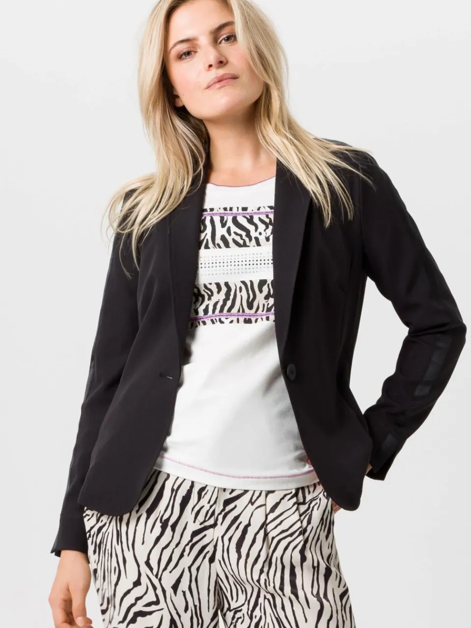 TUZZI Blazer<Damen Blazer schwarz uni