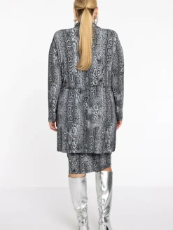 YOEK Blazer<Damen Blazer grau gemustert