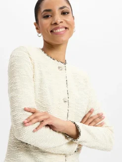 zero Blazer<Damen Blazer ecru uni