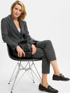 s.Oliver BLACK LABEL Blazer<Damen Blazer schwarz weiß meliert