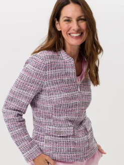 Frank Walder Sweatshirts & Sweatjacken<Damen Blazerjacke mehrfarbig gemustert