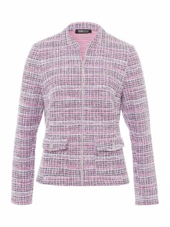 Frank Walder Sweatshirts & Sweatjacken<Damen Blazerjacke mehrfarbig gemustert