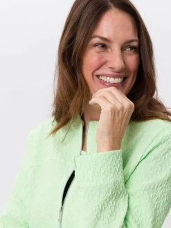 Frank Walder Blazer<Damen Blazerjacke grün uni