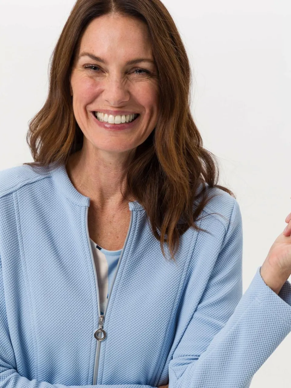 Damen Frank Walder Sweatshirts & Sweatjacken>Damen Blazerjacke