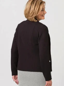 Frank Walder Sweatshirts & Sweatjacken<Damen Blazerjacke schwarz uni