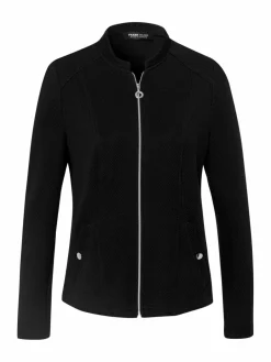 Frank Walder Sweatshirts & Sweatjacken<Damen Blazerjacke schwarz uni