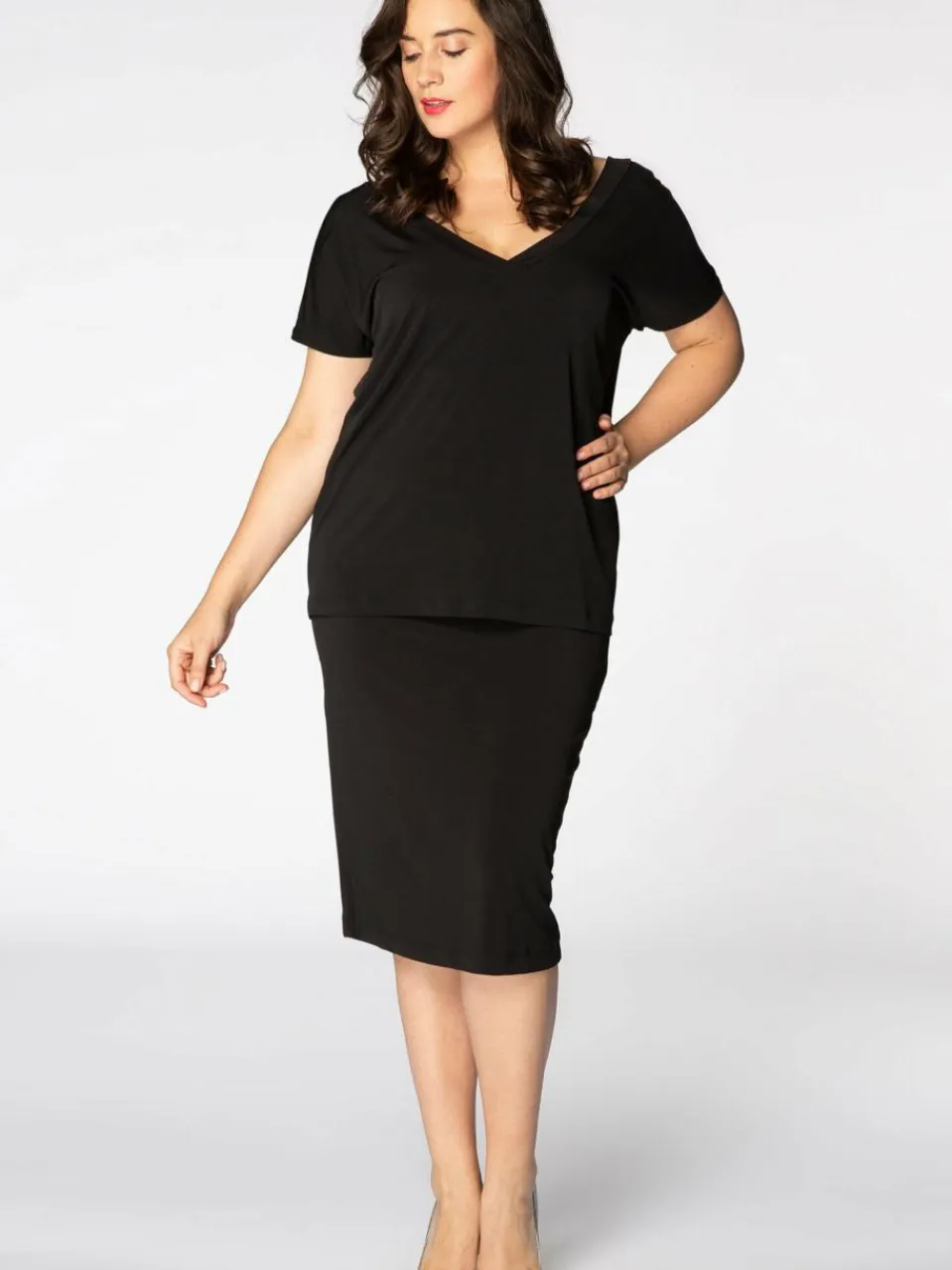 Damen YOEK Röcke>Damen Bleistiftrock