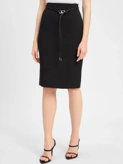 HUGO Röcke<Damen Bleistiftrock - Ropinea schwarz uni