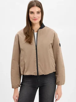 Amber & June Jacken & Westen<Damen Blouson-Jacke taupe uni