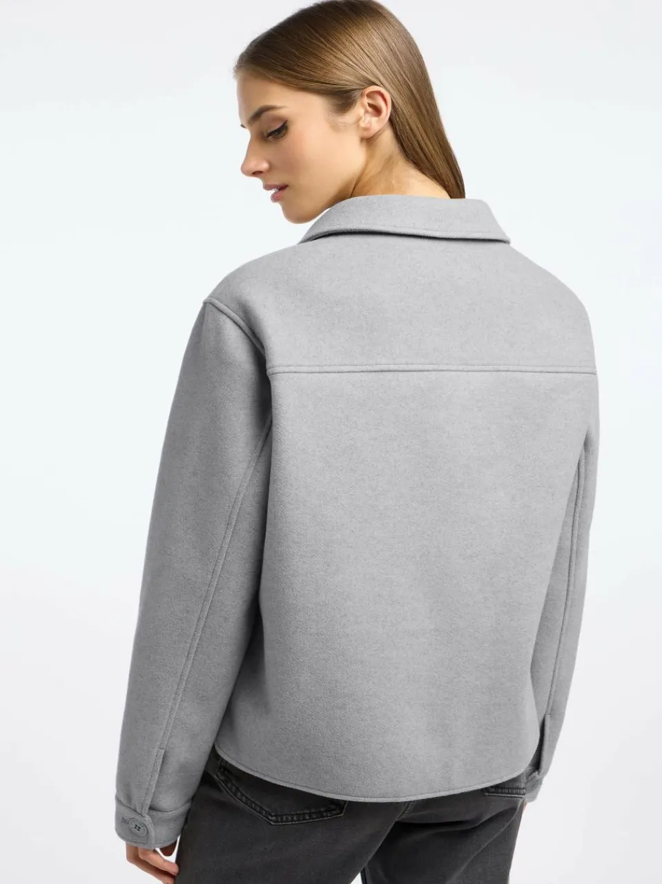 Frieda & Freddies Jacken & Westen<Damen Blousonjacke grau uni