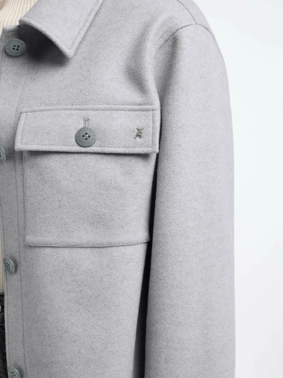 Frieda & Freddies Jacken & Westen<Damen Blousonjacke grau uni