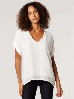 Damen Apricot Blusen>Damen Bluse