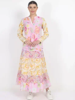 Vicci Germany Blusen<Damen Bluse rosa gemustert