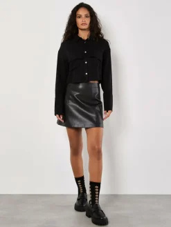 Apricot Blusen<Damen Bluse schwarz uni