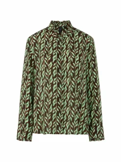 Marc Cain Blusen<Damen Bluse braun gemustert