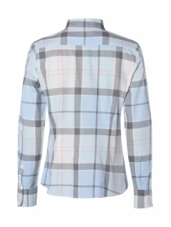 brookshire Blusen<Damen Bluse hellblau ecru kariert