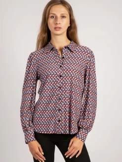 Vicci Germany Blusen<Damen Bluse rot blau kariert