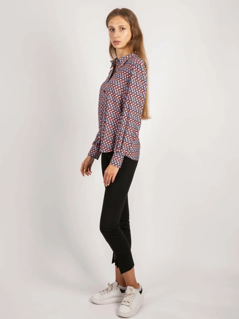 Vicci Germany Blusen<Damen Bluse rot blau kariert