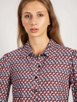 Vicci Germany Blusen<Damen Bluse rot blau kariert