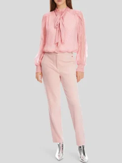 Marc Cain Blusen<Damen Bluse rosa gemustert