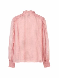 Marc Cain Blusen<Damen Bluse rosa gemustert