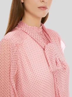 Marc Cain Blusen<Damen Bluse rosa gemustert