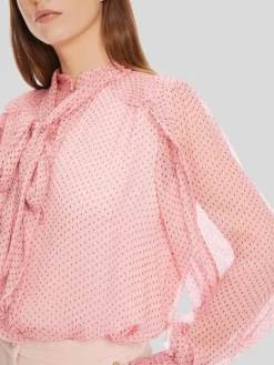 Marc Cain Blusen<Damen Bluse rosa gemustert