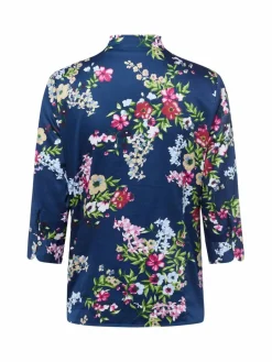 Franco Callegari Blusen<Damen Bluse indigo mehrfarbig gemustert