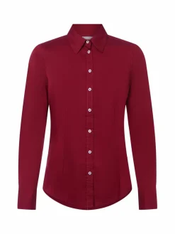 Marie Lund Blusen<Damen Bluse bordeaux uni