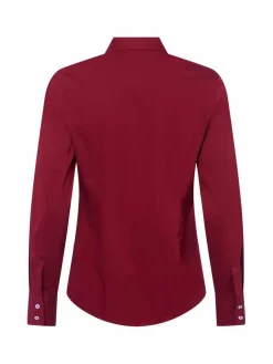 Marie Lund Blusen<Damen Bluse bordeaux uni
