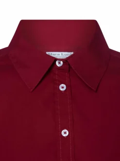 Marie Lund Blusen<Damen Bluse bordeaux uni