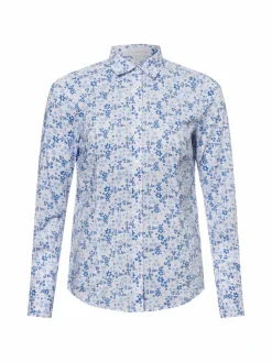 brookshire Blusen<Damen Bluse blau weiß uni