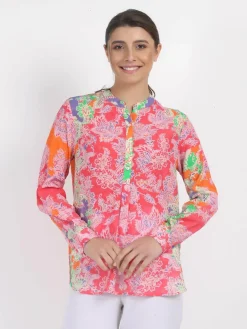 Vicci Germany Blusen<Damen Bluse rosa gemustert