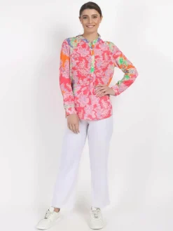 Vicci Germany Blusen<Damen Bluse rosa gemustert