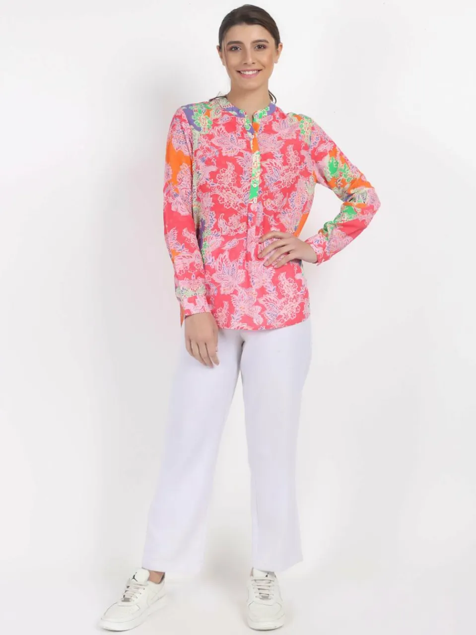 Vicci Germany Blusen<Damen Bluse rosa gemustert