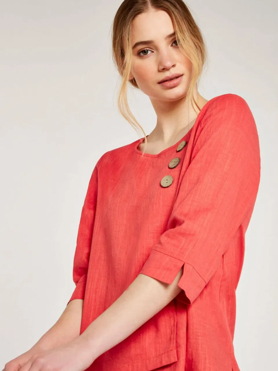 Damen Apricot Blusen>Damen Bluse