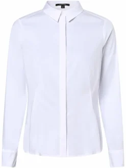 comma Blusen<Damen Bluse weiß uni