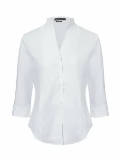 Franco Callegari Blusen<Damen Bluse weiß gemustert