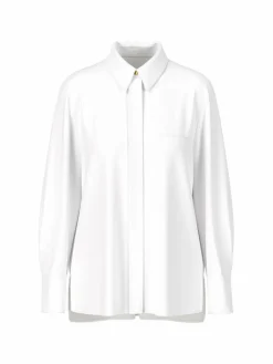 Marc Cain Blusen<Damen Bluse weiß uni