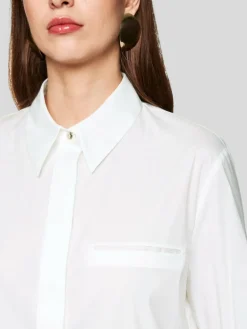 Marc Cain Blusen<Damen Bluse weiß uni