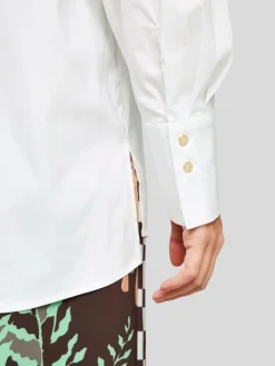 Marc Cain Blusen<Damen Bluse weiß uni