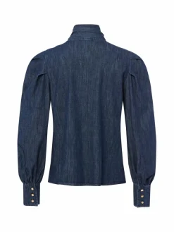 Marie Lund Blusen<Damen Bluse marine uni