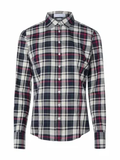 brookshire Blusen<Damen Bluse marine ecru kariert